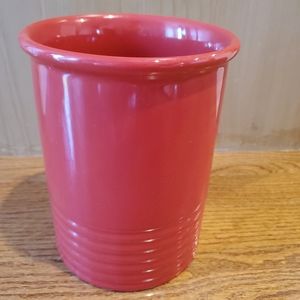 Chantal Red Ceramic Utensil Crock